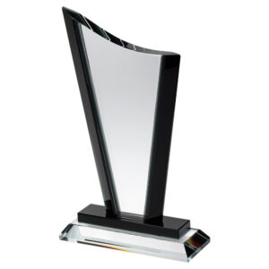 Clear Glass Black Edge and Base