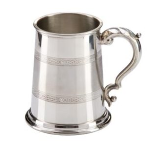 Satin Band Pewter Tankard
