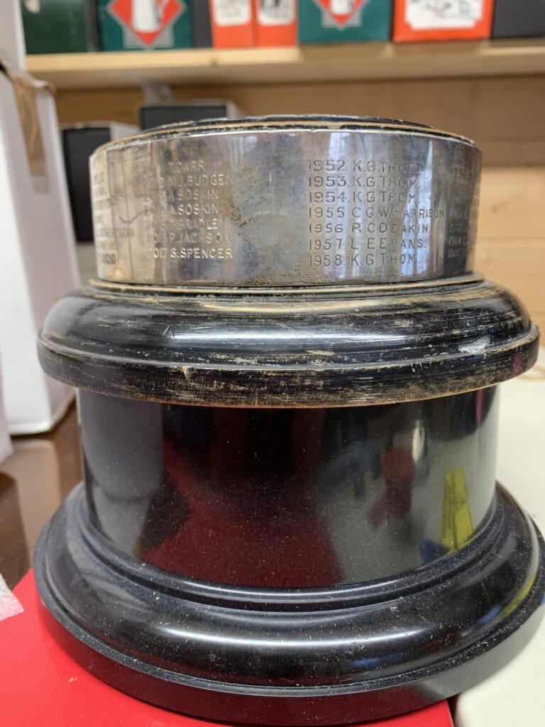 Engraving on trophy base Custom Engravings