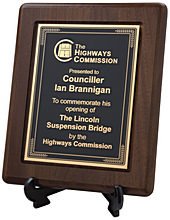 Wood plaque