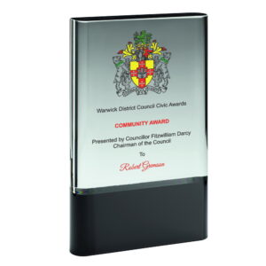 Clear Glass Plaque