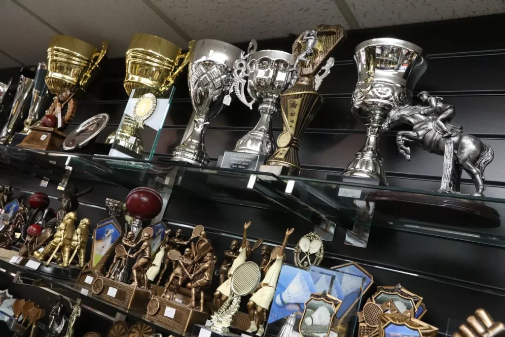 An assortment of sports trophies in Gillingham offered for all trypes of sports