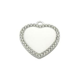 HEART PENDANT WITH GEM STONES