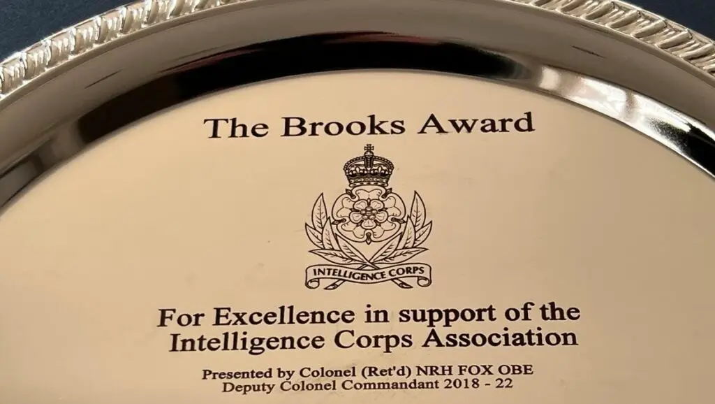 P.C engravers awards on pewter tray