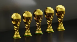 PC Engravers gold trophy awards on display